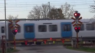 C30 METRO TRANSPORT Järnvägsövergång Björnlunda  Railroad Crossing in Sweden [upl. by Ynohtnaeoj542]