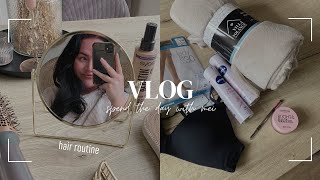 mijn haar routine 🫧 kruidvat en zeeman finds amp eten bij welmoed 💕  vlog 65 [upl. by Annairb]