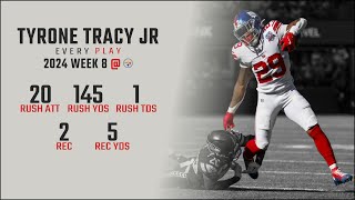 Tyrone Tracy Jr Week 8 Replay Every Run Target and Catch  Pittsburgh Steelers [upl. by Lewes]