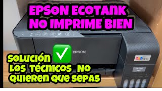 SOLUCIONAR CALIDAD IMPRESIÓN EPSON ECOTANK cualquier numeraciónServicio técnico no quiere que sepas [upl. by Anitel]