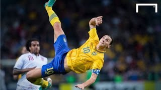 Zlatan Ibrahimovics famous 30yard bicycle kick vs England [upl. by Animlehliw]