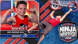 Ashton Mylers Reaction to American Ninja Warrior Jr [upl. by Adniralc419]