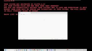 DiskErrorexe and Clutt666exe crashes windows 7 VMware Workstation [upl. by Ardnekat]