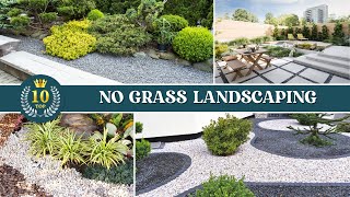 10 Low maintenance Landscaping ideas Without Grass ✅ No Grass Landscaping 👌 [upl. by Amikehs797]