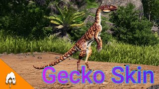 Gecho Skin  THE ISLE GATEWAY Troodon gameplay [upl. by Eceirehs]