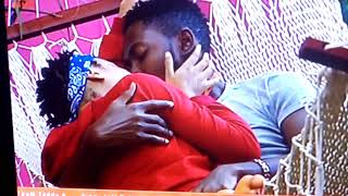 BBNaija first kissing in Big Brother Naija 2018 Miraculous kissing of Miracle [upl. by Katleen]