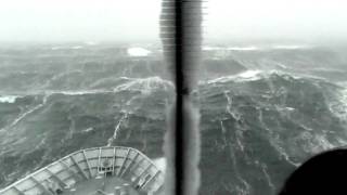 HMNZS Wellington weathers a storm during sea trials in the Southern Ocean [upl. by Eugor]