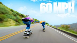 60 MPH Skateboard Race Winner Gets 500 [upl. by Kumler]