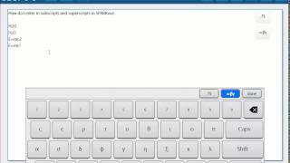 Enter Superscripts and Subscripts SPARKvue [upl. by Auhsej]