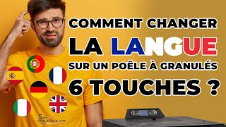 Comment changer la langue sur un poêle à granulés 6 touches [upl. by Delos149]