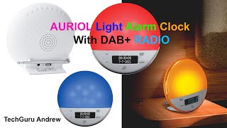 AURIOL Light Alarm Clock With DAB RADIO REVIEW [upl. by Enneiviv]