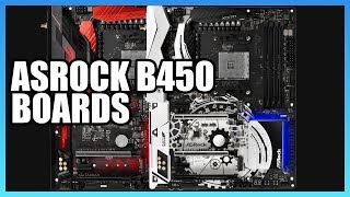 New ASRock B450 Motherboards for Ryzen 2  Computex 2018 [upl. by Genia]