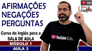 Estrutura das frases com exercícios Inglês para sala de aula [upl. by Meridith]