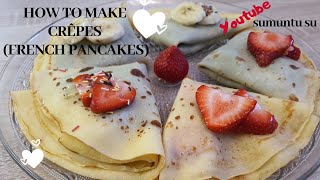 Easy way to make crêpesFrench pancakes [upl. by Cheyne969]