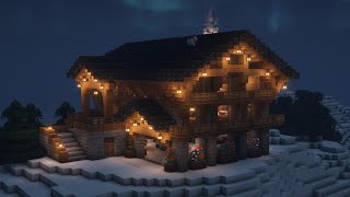 Minecraft Cozy Mountain House Tutorial 🏠 [upl. by Annail815]