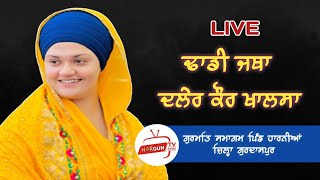 Live Dhadi Jatha Daler Kaur Khalsa Vill Harnia GSP [upl. by Nadabas74]