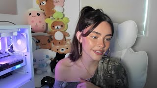 Madison Beer playing Fortnite with Clix and doing her own emote after a kill [upl. by Nnanaej430]