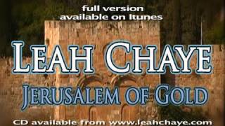 Jerusalem of Gold  English  Leah Chaye  A Song of Peace [upl. by Gaylene]