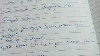 Botany GnetumAngiospermic features Part 1handwritten notes Hindi explanation bscmscnew [upl. by Aicirt494]