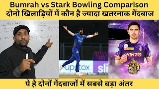 Jasprit Bumrah vs Mitchell Stark Bowling Comparison KKR Mumbai Indians IPL 2024 Tyagi Sports [upl. by Pamella]