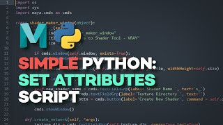 Effortlessly Update Multiple Objects in Maya with Code  Simple Python [upl. by Hirst]