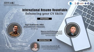 International Resume Roundtable Enhancing your CV Skills  Webinar 8 DTIS 2023 [upl. by Enelak51]