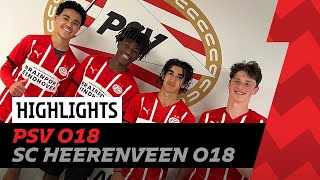 Lots of goals 🤤  HIGHLIGHTS PSV O18  sc Heerenveen O18 [upl. by Jodie]