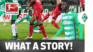 Manneh’s the Man  Gambian Refugee Turns MatchWinner for Bremen [upl. by Robinett]