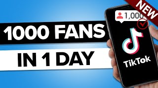 How To Gain 1000 Followers on TikTok in 8 Minutes REAL TIKTOK FOLLOWERS [upl. by Anitnas584]