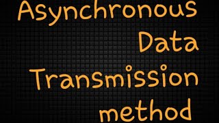 Asynchronous Data Transmission Efficiency Calculation of Asynchrony Data Transmission [upl. by Augie]