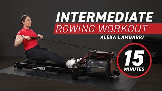 Intermediate Rowing Workout  High RPE  15 Minutes [upl. by Orhtej]