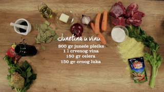 Junetina u vinu  Moj Recept [upl. by Lebatsirhc]