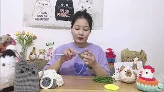 Crochet chrysanthemum practice part 3 [upl. by Jen]