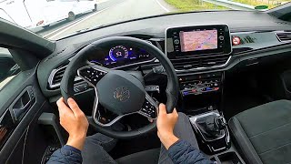 2022 VW TRoc 20 TDI RLine  review amp pov test drive [upl. by Therese]