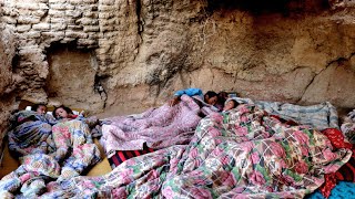 How do Big Family start their day Making Breakfast in cave  Village life Afghanistan [upl. by Grevera880]