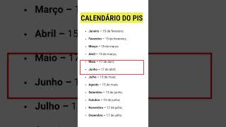 CALENDÁRIO PISPASEP 2023 ANO BASE 2021 [upl. by Annaor]