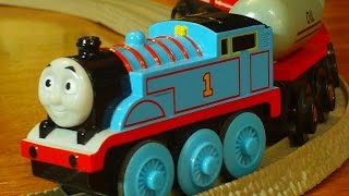 Video for Children TRAINS Blue Thomas on Trackmaster Tracks for Kids Kiddies Toddlers Toy Videos [upl. by Debera]