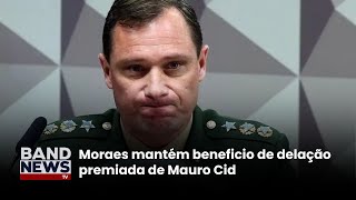 Acaba depoimento de Mauro Cid ao STF  BandNewsTV [upl. by Rizan]