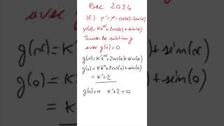 Bac  Trouver LA solution dune équation différentielle  Equations différentielles 2f [upl. by Hazard]