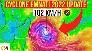 Next Cyclone Emnati 2022 Update  Meteo Mauritius Track  Feb 16  2022 [upl. by Krein]