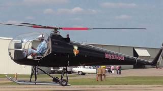 Betty Boop Brantly B2B Helicopter WalkARound Full Sound Engine Start Up Air Taxi Flying [upl. by Kohn690]