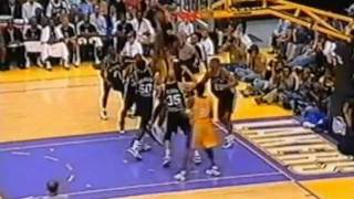 Shaquile ONeal powerful slam vs Spurs in 2001 playoffs [upl. by Jenny218]