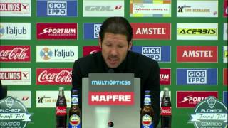 Diego Simeone und der Höhenflug quotAuf dem Boden bleibenquot  FC Elche  Atletico Madrid 02 [upl. by Ula]