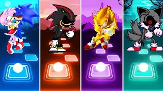 Sonic Amy Exe 🆚 Shadow Exe FNF 🆚 FleetWay Super Sonic 🆚 Tails Exe FNF Who Is Win ✅◀️ [upl. by Ocicnarf]