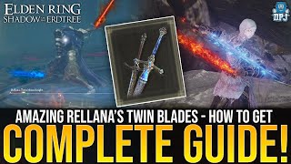 Elden Ring How To Get INSANE Rellanas Twin Blades  Rellana Twin Moon Knight Boss Tips amp Tricks [upl. by Sirah]