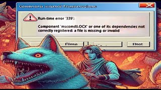 Runtime error 339 Component mscomctlOCX or one of its dependencies notcorrectly registered [upl. by Moclam]
