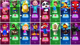 The Super Mario Bros Friends All Video Megamix 🎶 Peppa pig 🆚Skibidi Toilet 🆚 Pinging 🎶 who Is Best [upl. by Vez]