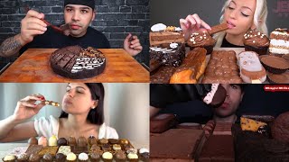 Big Bites ASMR Best Mukbang Compilation  Chocolate Party 🍫  Satisfying amp Crunchy Eating Sounds [upl. by Sokim]