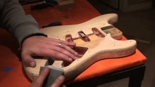 1973 Fender Standard Stratocatster part 2  restoration and refinishing [upl. by Breban]