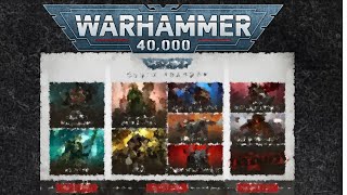 Warhammer 40K Codex Roadmap Revealed And it is AWESOME [upl. by Dafna]